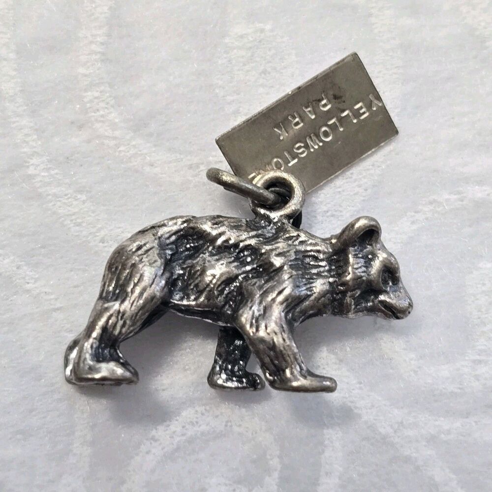 Vintage Bell Trading Post Sterling Silver Bear Charm Travel Charm